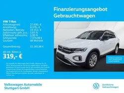 Pure white/schwarz Gebraucht 2024 VW T-Roc Style SUV | 27.930 € (Guter Preis)