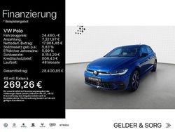 Reef blue metallic schwarz Gebraucht 2025 VW Polo R-line Limousine | 24.480 € (Fairer Preis)