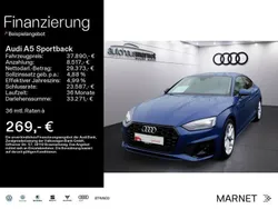 Ascariblau metallic Gebraucht 2024 Audi A5 Sportback S-Line Limousine | 37.890 € (Superpreis)