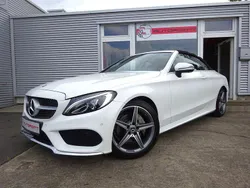 Polarweiss unilack Gebraucht 2017 Mercedes C180 AMG line Cabrio | 22.890 € (Fairer Preis)