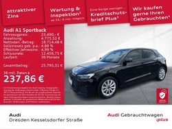 Mythosschwarz metallic Gebraucht 2024 Audi A1 Sportback Advanced Plus Kleinwagen | 23.490 € (Guter Preis)