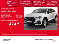 Weiß Gebraucht 2025 Audi Q3 Sportback S-Line SUV | 46.790 € (Fairer Preis)