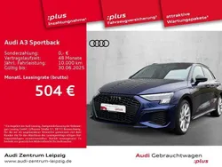 Navarrablau metallic Gebraucht 2024 Audi A3 Sportback e-tron S-Line Limousine | 39.890 € (Teuer)