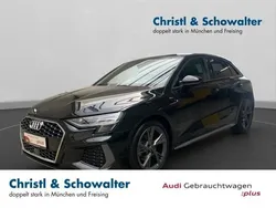 Mythosschwarz metallic Gebraucht 2024 Audi A3 S-Line | 32.807 € (Etwas zu teuer)