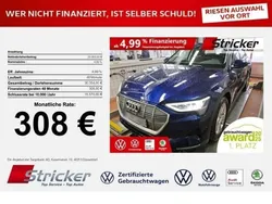 Navarrablau metallic Gebraucht 2022 Audi e-tron Basis SUV | 25.949 € (Guter Preis)