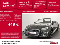 Mythosschwarz metallic/verdeck Gebraucht 2024 Audi A5 Cabriolet S-Line Cabrio | 47.900 € (Fairer Preis)