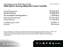 Saphirschwarz metallic (schwarz) Neu 2025 BMW 540 Comfort Edition Kombi | 90.990 € (Teuer)