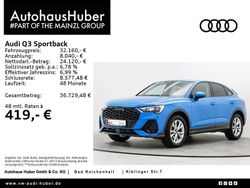 Turboblau (metallic) Gebraucht 2022 Audi Q3 Sportback S-Line SUV | 32.160 € (Superpreis)