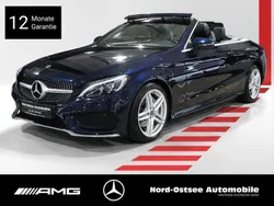 Blau Gebraucht 2018 Mercedes C220 AMG Cabrio | 31.990 € (Guter Preis)