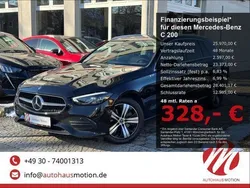 Schwarz Gebraucht 2022 Mercedes C200 Avantgarde Kombi | 25.970 € (Fairer Preis)