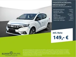 Arktisweiß Neu 2025 Dacia Sandero Journey Kleinwagen | 17.670 € (Fairer Preis)