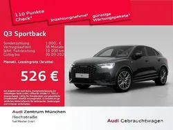 Mythosschwarz metallic Gebraucht 2025 Audi Q3 Sportback S-Line SUV | 51.173 € (Superpreis)