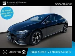 Schwarzobsidianschwarzmetallic Gebraucht 2024 Mercedes EQE350 AMG Limousine | 51.480 € (Guter Preis)
