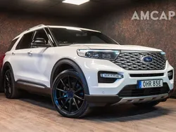 Weiß Gebraucht 2020 Ford Explorer Platinum SUV | 42.000 € (Teuer)