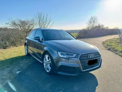 Grau Gebraucht 2018 Audi A3 Sportback S-Line Limousine | 23.000 € (Teuer)