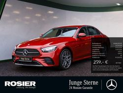 Rot / hyazinthrot (metallic) Gebraucht 2021 Mercedes E200 AMG Limousine | 36.880 € (Superpreis)