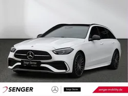 Weiß Gebraucht 2024 Mercedes C220 AMG Kombi | 48.840 € (Teuer)