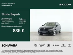 Onyxschwarz metallic Gebraucht 2024 Skoda Superb Selection Kombi | 48.990 €