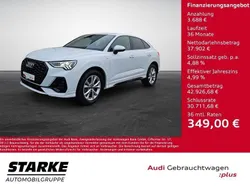 Gletscherweiß metallic Gebraucht 2023 Audi Q3 Sportback S-Line SUV | 41.590 € (Superpreis)