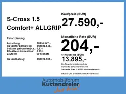Weiß Neu 2024 Suzuki SX4 S-Cross Comfort+ SUV | 27.590 €
