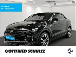Schwarz Gebraucht 2021 VW T-Roc Cabriolet R-line Cabrio | 27.750 € (Fairer Preis)