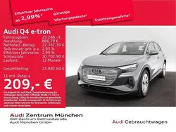 Kieselgrau Gebraucht 2023 Audi Q4 e-tron Comfort SUV | 23.248 € (Superpreis)