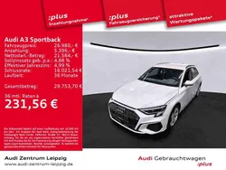 Gletscherweiß metallic Gebraucht 2022 Audi A3 Sportback e-tron S-Line Limousine | 26.980 € (Fairer Preis)