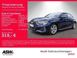 Navarrablau metallic Gebraucht 2022 Audi A3 S-Line Limousine | 27.360 € (Fairer Preis)