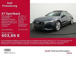 Tritonblau metallic Gebraucht 2021 Audi A7 S-Line Kleinwagen | 45.670 € (Guter Preis)