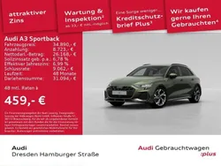 Grün Gebraucht 2024 Audi A3 Sportback S-Line Limousine | 34.890 € (Etwas zu teuer)