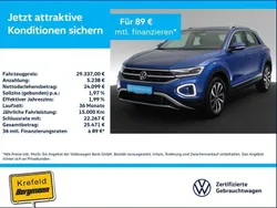 Ravennablau metallic (metallic) Gebraucht 2024 VW T-Roc Style SUV | 29.337 € (Fairer Preis)