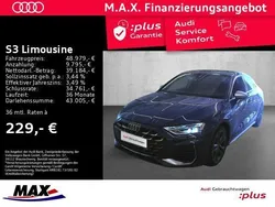 Ascariblau metallic Gebraucht 2024 Audi S3 Ambiente Limousine | 48.979 € (Etwas zu teuer)