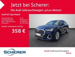 Navarrablau metallic (metallic) Gebraucht 2025 Audi Q3 Sportback Ambiente SUV | 43.680 € (Fairer Preis)