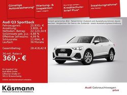Weiß Gebraucht 2022 Audi Q3 Sportback Basis SUV | 25.930 € (Fairer Preis)