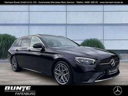 Schwarz (schwarz) Gebraucht 2022 Mercedes E220 AMG Kombi | 34.775 € (Etwas zu teuer)