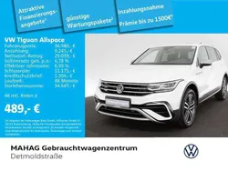 Pure white Gebraucht 2023 VW Tiguan Allspace Elegance SUV | 36.980 € (Fairer Preis)