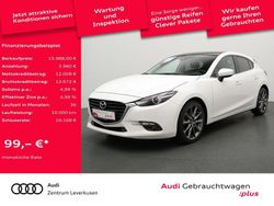 Weiss / snowflake white pearl Gebraucht 2018 Mazda 3 Signature Limousine | 15.988 € (Fairer Preis)