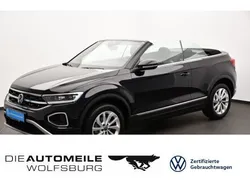 Deep black perleffekt (metallic) Gebraucht 2024 VW T-Roc Cabriolet Style Cabrio | 24.980 € (Superpreis)