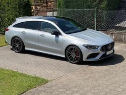 Silber Gebraucht 2021 Mercedes CLA35 AMG Shooting Brake AMG Kombi | 36.900 € (Fairer Preis)