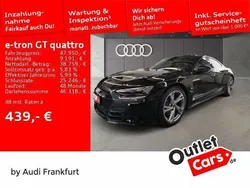 Mythosschwarz metallic Gebraucht 2021 Audi e-tron GT quattro Ambiente Limousine | 48.450 € (Teuer)
