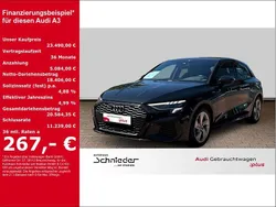 Schwarz Gebraucht 2022 Audi A3 Sportback S-Line Limousine | 23.490 € (Fairer Preis)