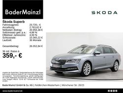 Empiregrau metallic (metallic) Gebraucht 2021 Skoda Superb Ambition Kombi | 23.720 € (Fairer Preis)