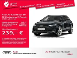 Grau Gebraucht 2024 Audi A3 Sportback Advanced Limousine | 33.981 € (Fairer Preis)