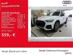 Gletscherweiß metallic (metallic) Gebraucht 2023 Audi Q5 Sportback Advanced Plus SUV | 49.690 € (Teuer)