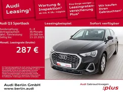 Mythosschwarz metallic Gebraucht 2024 Audi Q3 Sportback S-Line SUV | 36.250 € (Superpreis)
