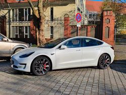 Weiß Gebraucht 2020 Tesla Model 3 Performance Limousine | 26.999 € (Etwas zu teuer)