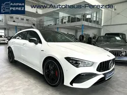 Polarweiß Gebraucht 2023 Mercedes CLA35 AMG Shooting Brake Premium Plus Kombi | 46.619 € (Fairer Preis)