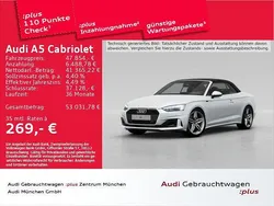 Gletscherweiß metallic verdeck Gebraucht 2024 Audi A5 Cabriolet Advanced Cabrio | 47.854 € (Superpreis)