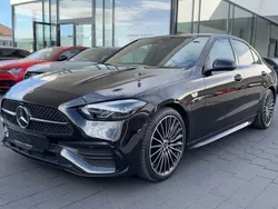 Schwarz Gebraucht 2024 Mercedes C220 AMG line Limousine | 41.890 € (Fairer Preis)