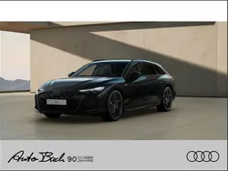 Schwarz (mythosschwarz metallic) Neu 2025 Audi A6 Ambiente Kombi | 73.490 € (Teuer)
